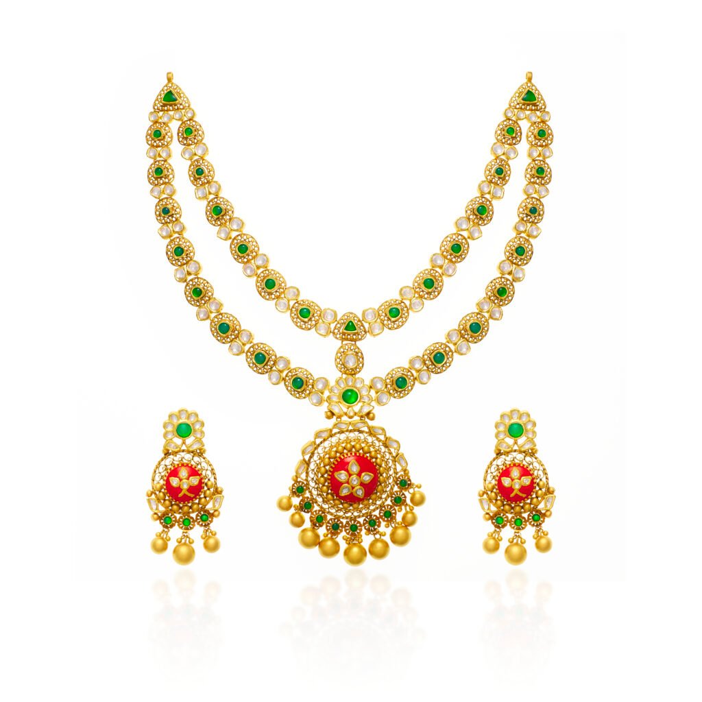 Gold Necklace Set - Sona Jewelers